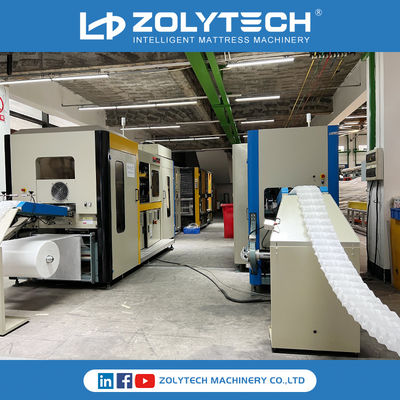 Chaîne de production automatisée de ressort de poche machine de enroulement 380V 220V ZLT-PSD180 180pcs/minute de ressort de poche