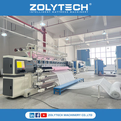 Fermeture de couture de couette continue ZOLYTECH machine à couette de matelas pour couettes
